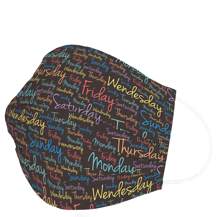 

La floret 1pack (10 pcs) masker medis printed disposable surgical mask earloop.