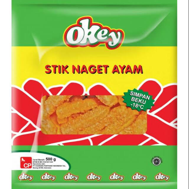 

Okey Stik Naget Ayam 500gr - Chicken Nuget