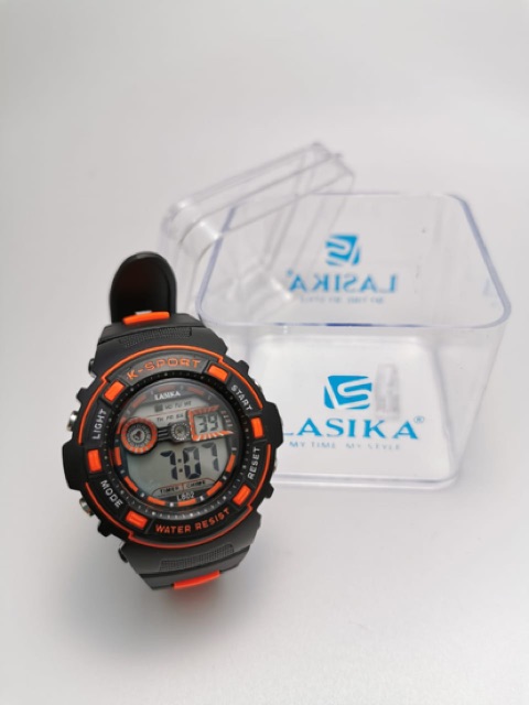 Lasika 802 jam tangan sport digital anak Remaja anti air ada led