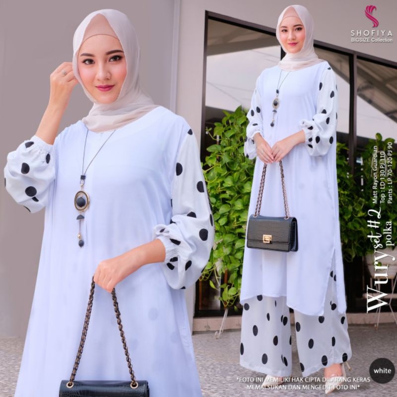 WURY POLKA #1 #2 ORI SHOFIYA - FASHION VIRAL ONE SET RAYON JUMBO KEKINIAN TERLARIS