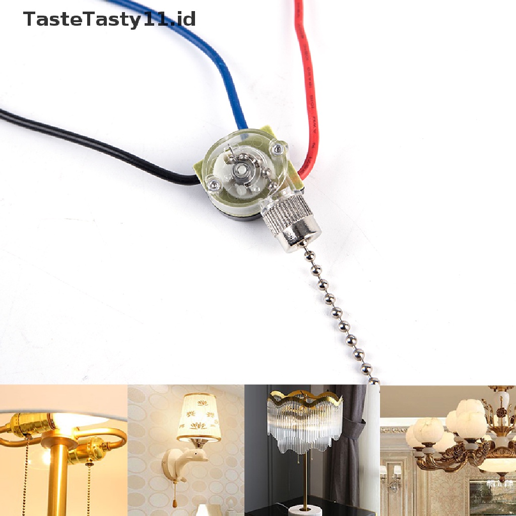 【TasteTasty】 Replacement 3Wire Beads Chain Wall Light Fan Ceiling Switch Pull Cord String .