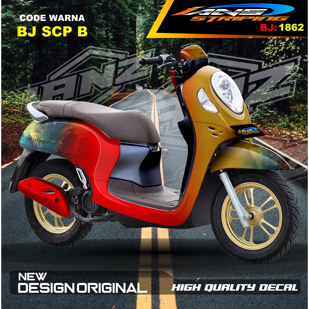 STIKER VARIASI FULL BODY SCOOPY / STICKER ALL NEW SCOOPY / STIKER FULL BODY SCOOPY TERMURAH / STIKER MOTOR SCOOPY / STIKER MOTOR