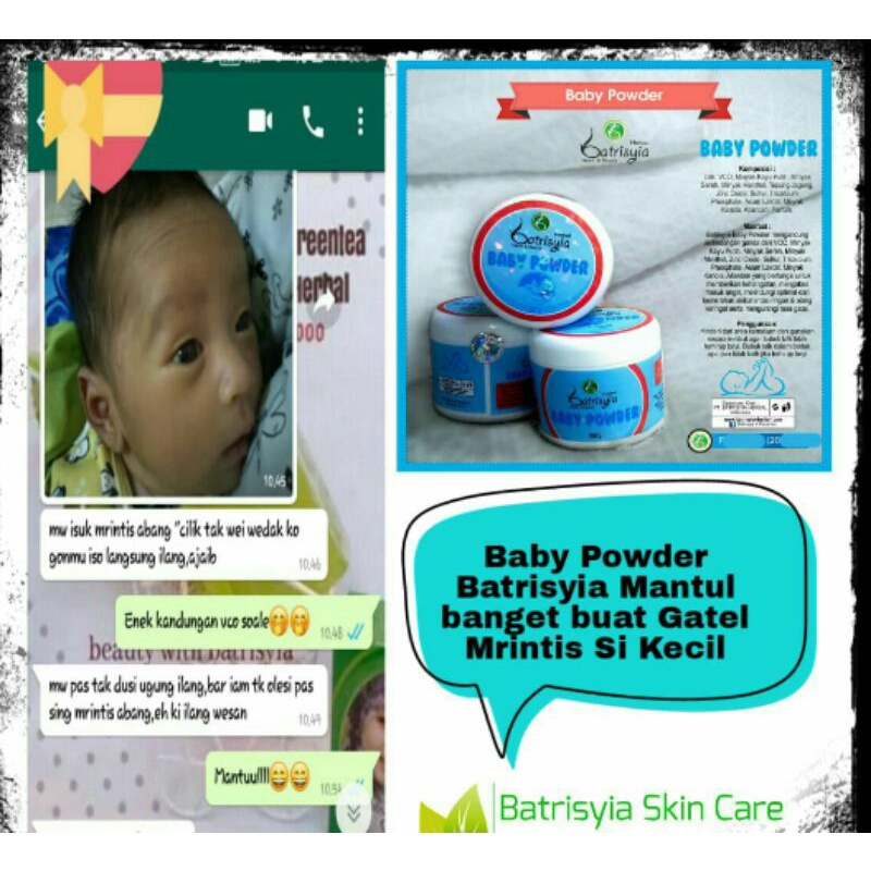 Baby powder batrisyia herbal bedak bayi 100g 100gr