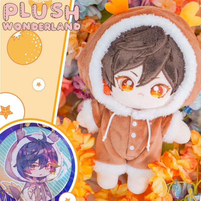 [Sold] Fullset+Pin Zhongli Plush Wonderland ver. Rex Lapis Vago Mundo Doll Genshin Impact Mihoyo Hoy