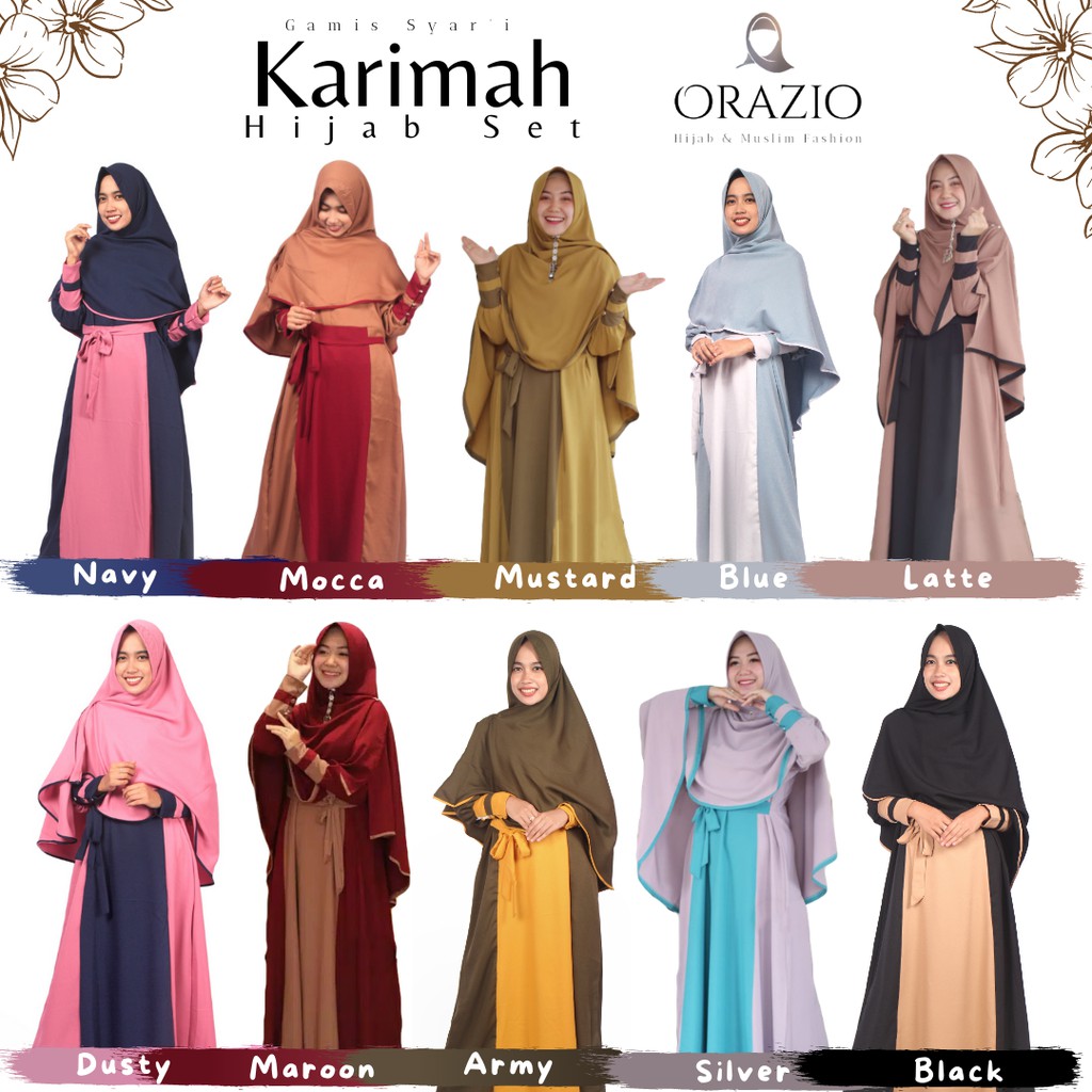 Gamis Syar'i Kamila Set Exclusive