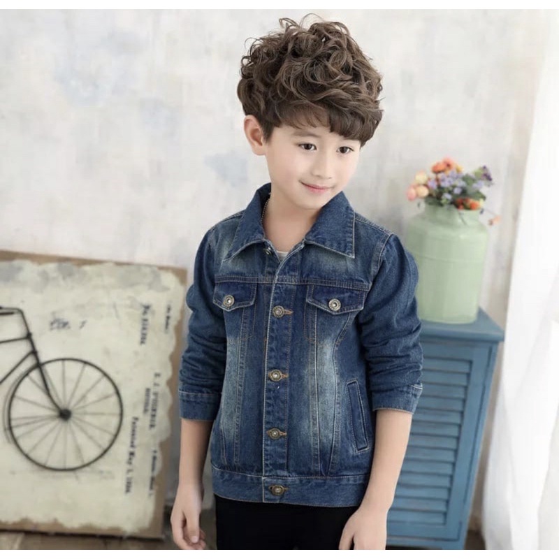 jaket jeans anak jaket anak laki laki dan perempuan 2-8 tahun