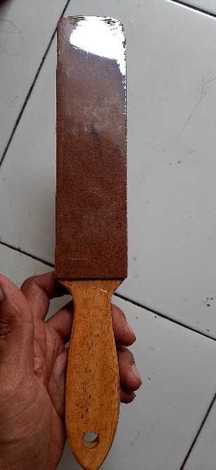 Stroping Kulit Dua Sisi, Pengasah Pisau, Asahan Kulit Sapi, Stroping Kulit Sapi