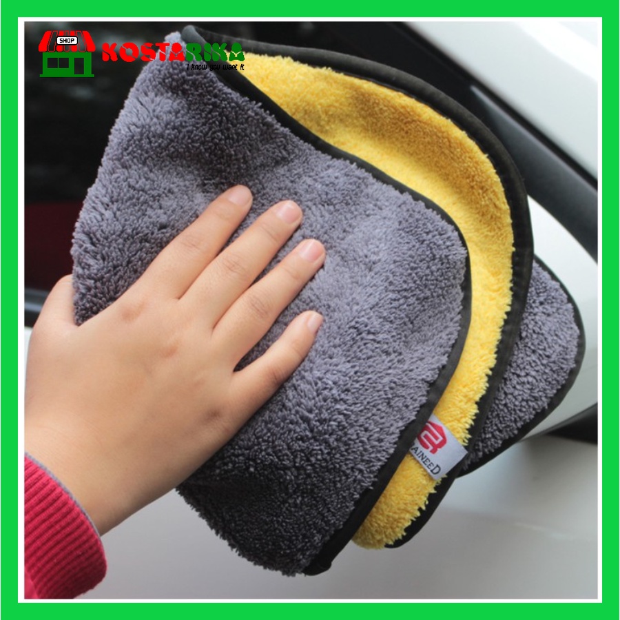 Kain Lap Mobil Microfiber Lembut Tebal Anti Lecet Serbaguna