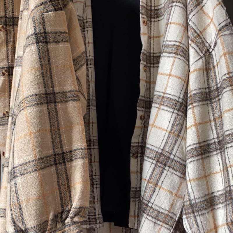 ORI KIMBERLY OVERSIZE FLANEL SHIRT - (IMPORT) by YELLOWFACY