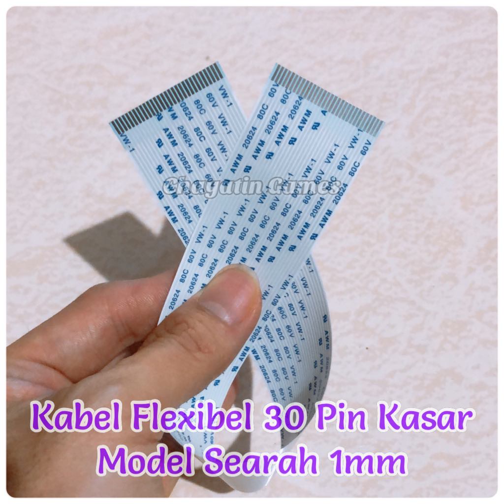 Kabel Flexibel 30 Pin Kasar Model &amp; Panjang Varian Ukuran Pin 1mm