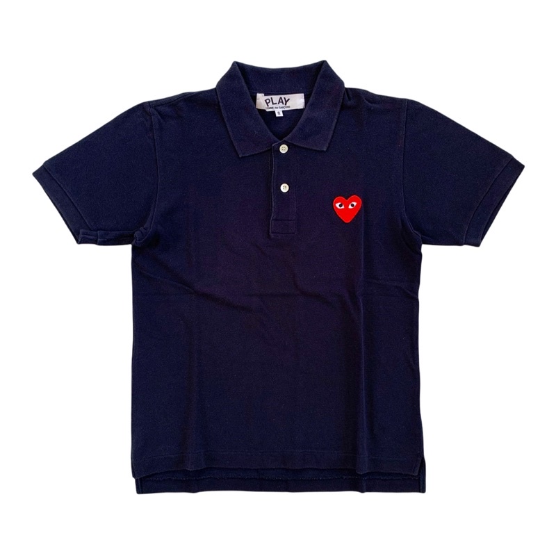CDG PLAY POLO SHIRT NAVY
