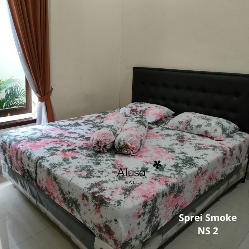 SPREI ALUSA SMOKE TIEDYE / Sprei  TERNYAMAN / SPREI RAYON BALI/ SIZE 120, 160 & 180
