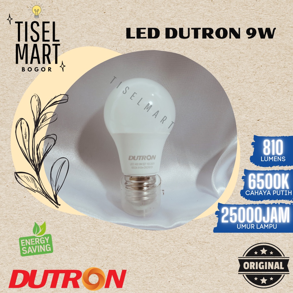 Lampu - Bohlam LED - Lampu LED DUTRON 9W Murah