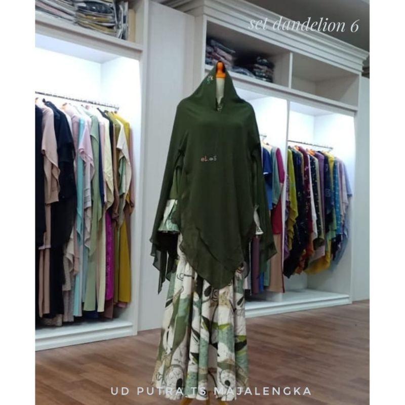 LINA SUKIJO / Dandelion 6 by eLeS / syari set brand eLeS / syari set premium / syari set elegan