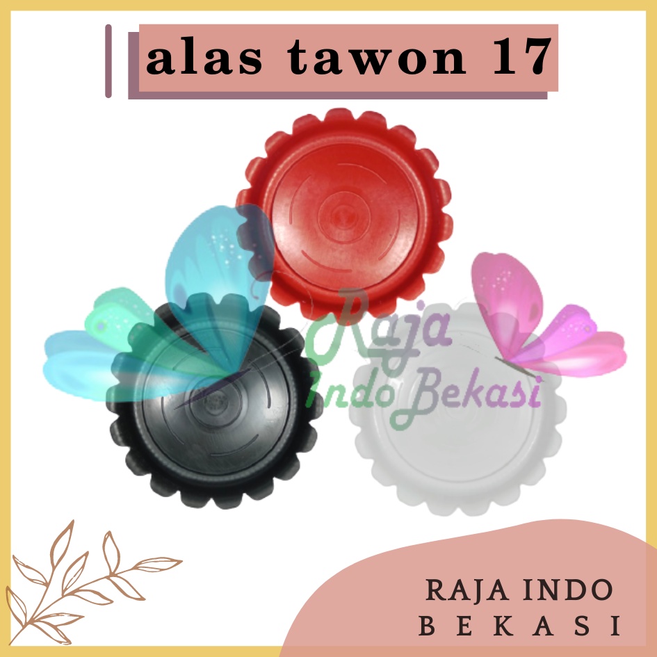 Tatakan Alas Tawon 17 Putih Hitam Merah Bata Coklat Bata By Garden Of Love Tatakan Pot Tawon Pirus Putih 18 20 21CM