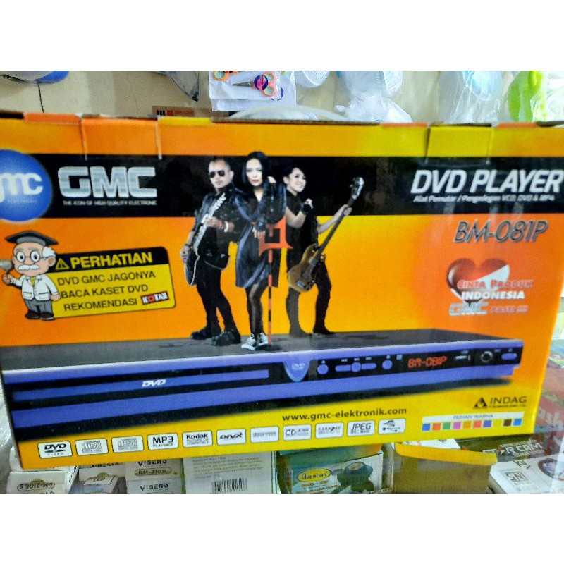 DVD Player GMC BM-081P Body Besi - DVD GMC Harga Murah