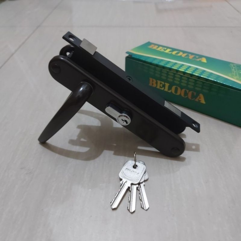 Handle Kunci pintu Ekspanda Kawat Nyamuk kasa teralis Expanda COKLAT
