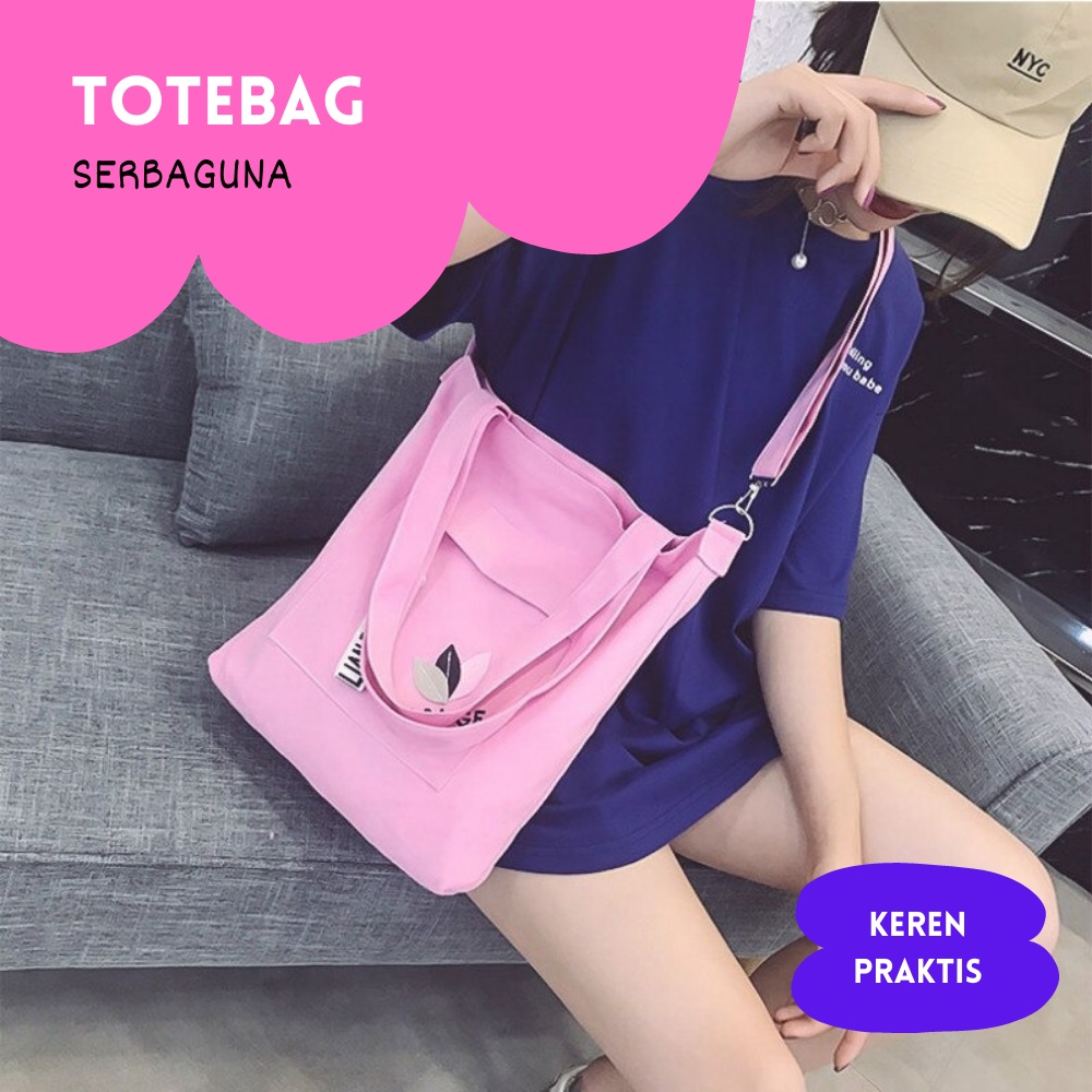 Tas Totebag Samping Gantung Anak Wanita Cewek Remaja Perempuan Kekinian Cantik Import Terbaru