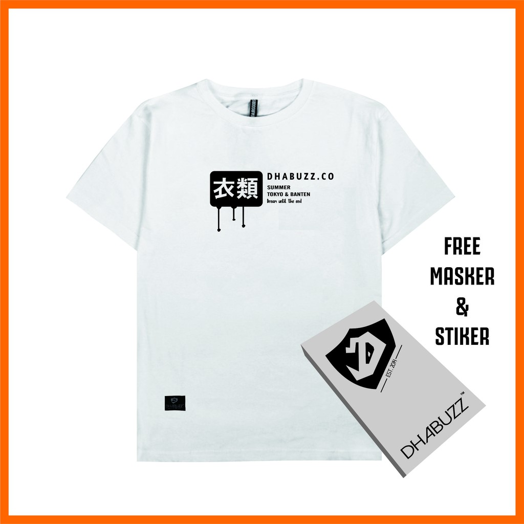 Dhabuzz art t-shirt prophet white edition japan stle