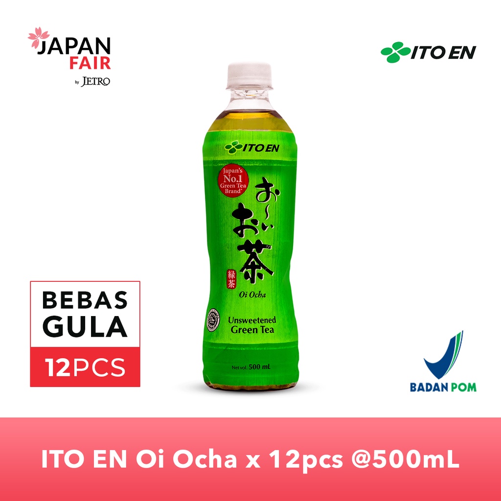 

ITO EN Oi Ocha Unsweetened Teh Hijau 500ml No Sugar -12 pcs