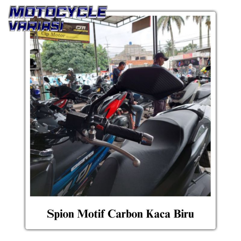 Spion Vario 160 Pcx 160 Click 160 Adv Motif Carbon Kaca Biru