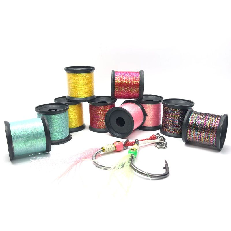 Benang Mutiara Roll Sabiki Rintak Wraping Assist Hook Bentuk Roll