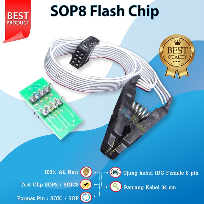 SOP8 Flash Chip  IC Test Clip IC Eprom Eeprom BIOS ROM  Tools Penjepit