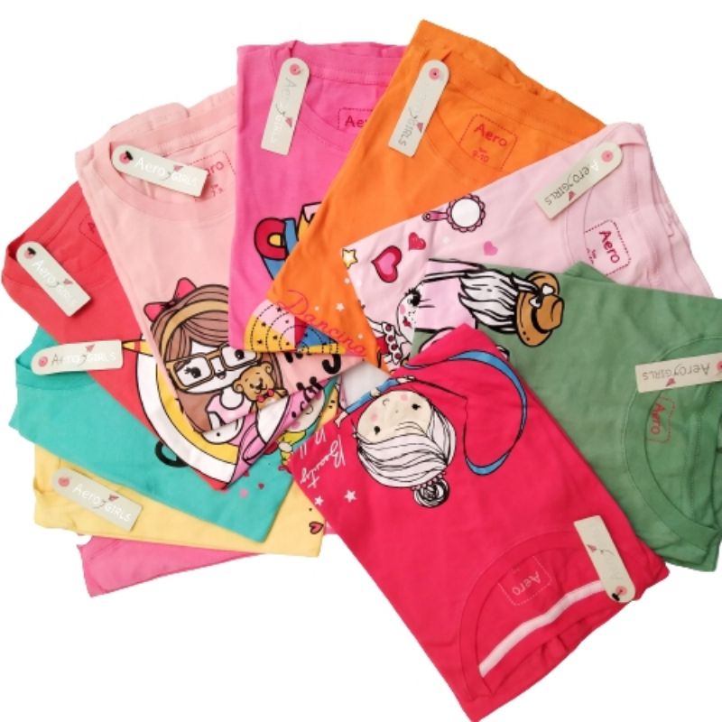 Aero Girls Anak Perempuan / Kaos Anak Perempuan / Baju Kaos Anak Perempuan