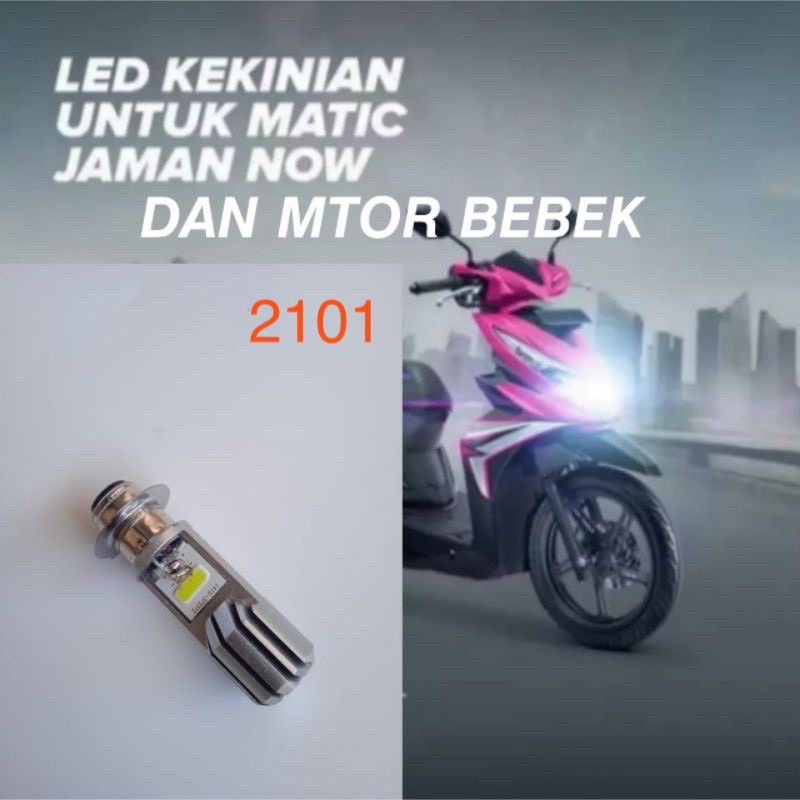 Bohlam/Lampu Depan Led 12 volt AC DC universal motor bebek matic