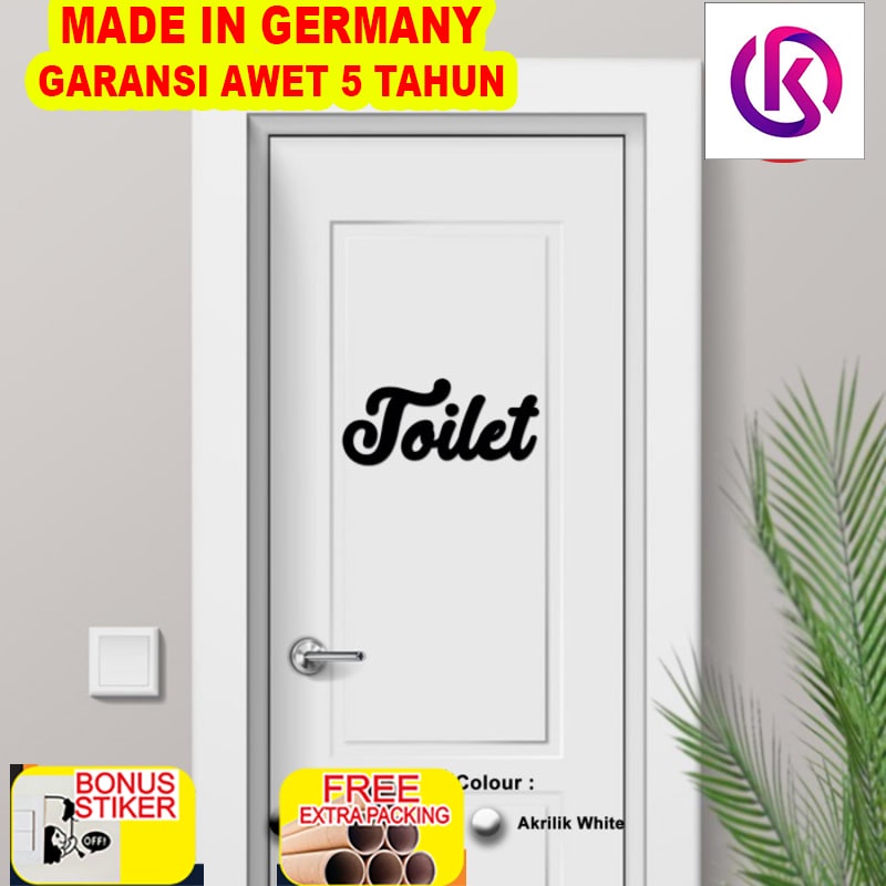 

Terlaris Hiasan Dinding AKRILIK - TOILET T05 - Wall Decor Letter Sign - 32x14cm