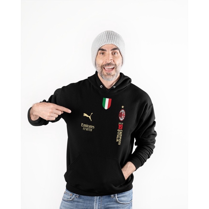 HIGHT CLASS JAKET HOODIE CAMPIONI D ITALIA 2021 2022 WIN LIKE MILAN POLOS CUSTOM