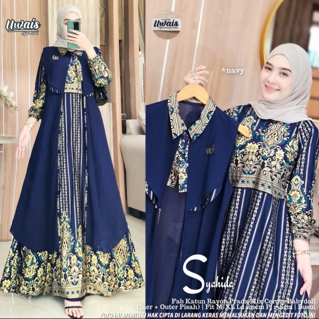 UWAIS GAMIS ORIGINAL | SYAHIDA DRESS NEW ARRIVAL