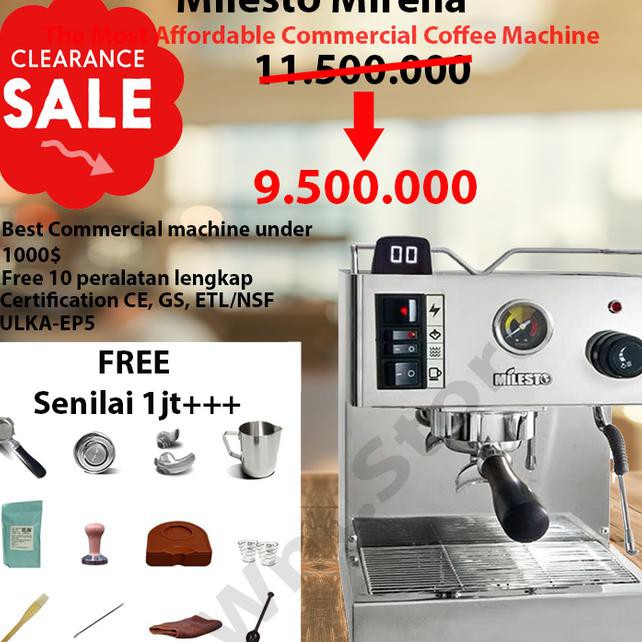 Mesin Kopi Milesto Mirella Espresso Maker Cappucinno Latte Coffee