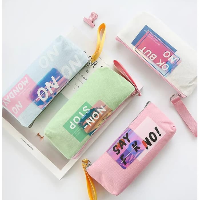 

Murah TP0066 Tempat Pensil NO and NO / Tempat Kosmetik - Merah Muda