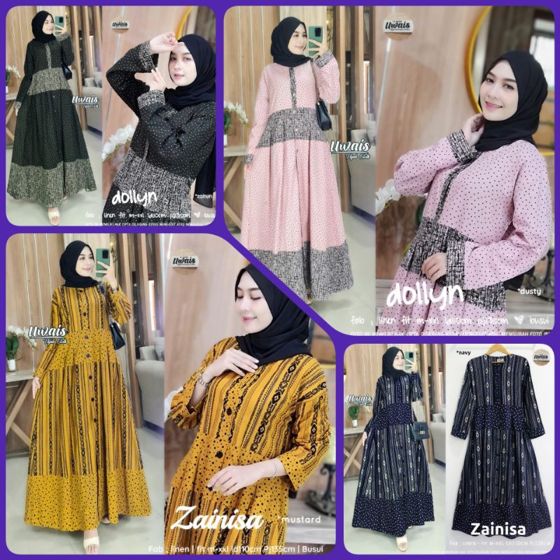 ***SIAP KIRIM*** ZAINISA / DOLLYN MAXY DRESS ORIGINAL BY UWAIS