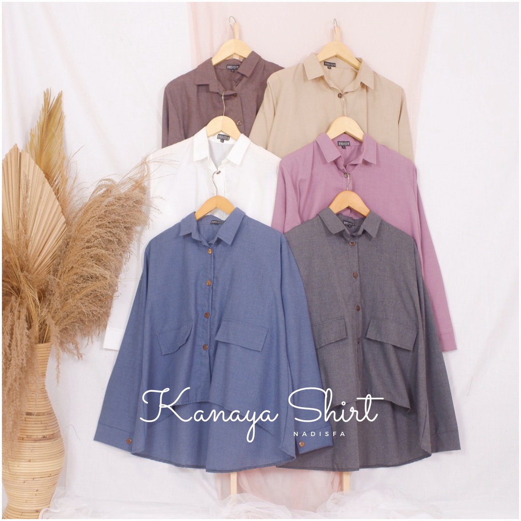 KANAYA SHIRT | KEMEJA POLOS |KEMEJA OVERSIZE | KEMEJA JUMBO