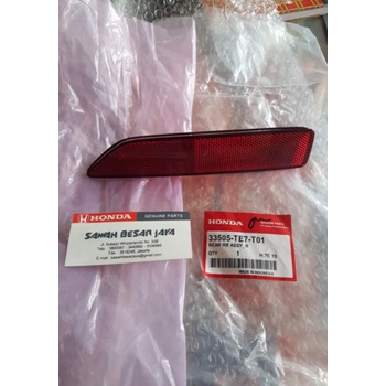 Mata Kucing atau Reflektor Bumper Bemper Belakang Honda Mobilio RS 2014 2015 2016 2017