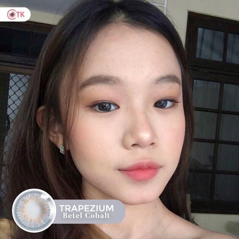 Softlens TRAPEZIUM 14.5 MM BETEL COBALT MINUS -0.50 S.D -6.00 by CTK