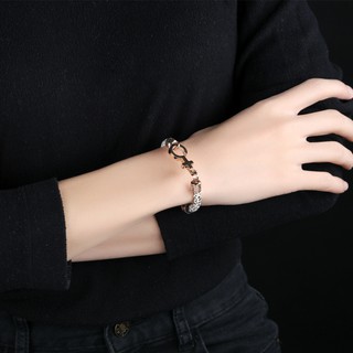 OLEVS 1242 Gelang  Pasangan Tali Kulit Couple  Bracelet PU 