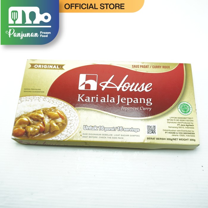 

House Japanese Curry Roux- Bumbu Kari Ala Jepang Halal- 300 G - Ori