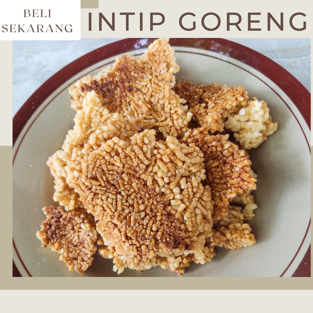 

Intip Goreng Kerak Nasi Goreng 250 gram Enak Renyah Halal dan Nikmat / Makanan Tradisional Daerah Bisa Bayar ditempat (COD) Seluruh Indonesia