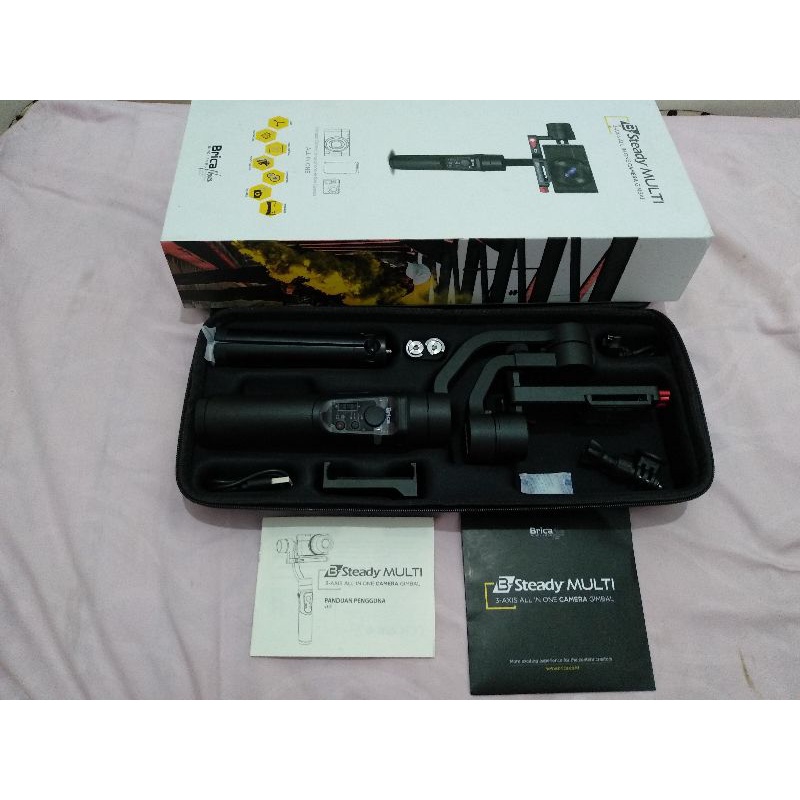 Brica B-Steady BSteady Multi 3Axis Gimbal Stabilizer Kamera - Handphone HP phone second bekas rusak 