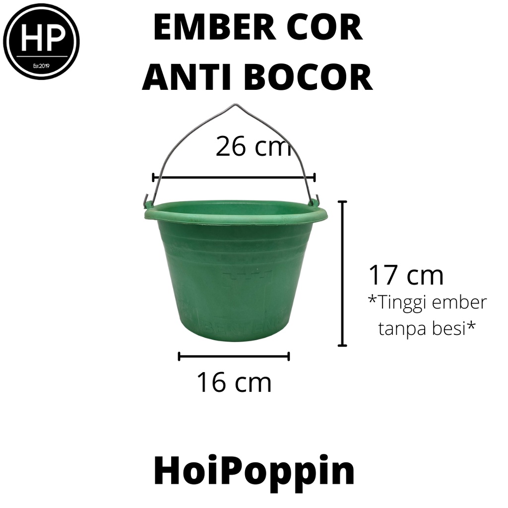 HPP - Ember Cor Anti Pecah - Ember  Plastick - Ember Plastick  Bangunan (Hijau)