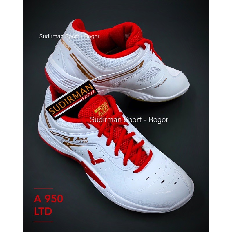 New SIZE 42 - Special Edition Sepatu Badminton Victor A 950 LTD / A950LTD / A950 LTD AD (Bright Whit