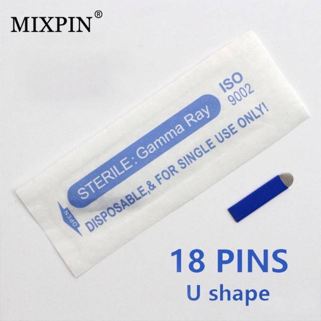 Jarum Pcd 12U, 14U, 16U, 18U dan 19U microblading jarum sulam alis type U