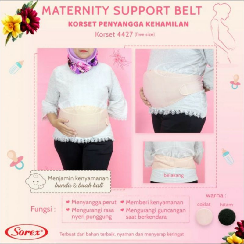 Sorex Korset Penyangga Perut Ibu Hamil / Korset Penyangga Kehamilan MATERNITY SUPORT BELT SOREX 4427