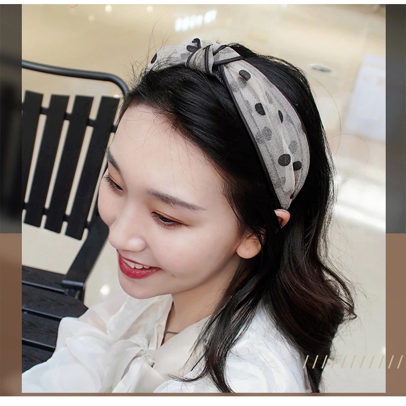 OVERFLOWS.ID Bando Elegant Bandana Wanita Twist 2 Warna Bandana Simpul 2 Warna Import Fashion Korea