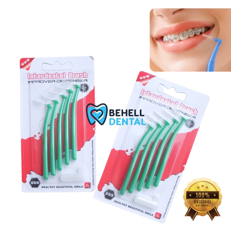 ORI | INTERDENTAL BRUSH BENGKOK ORTHO BENGKOK / SIKAT SELA CELAH GIGI BER BEHEL // TIDAK 0.5mm braces