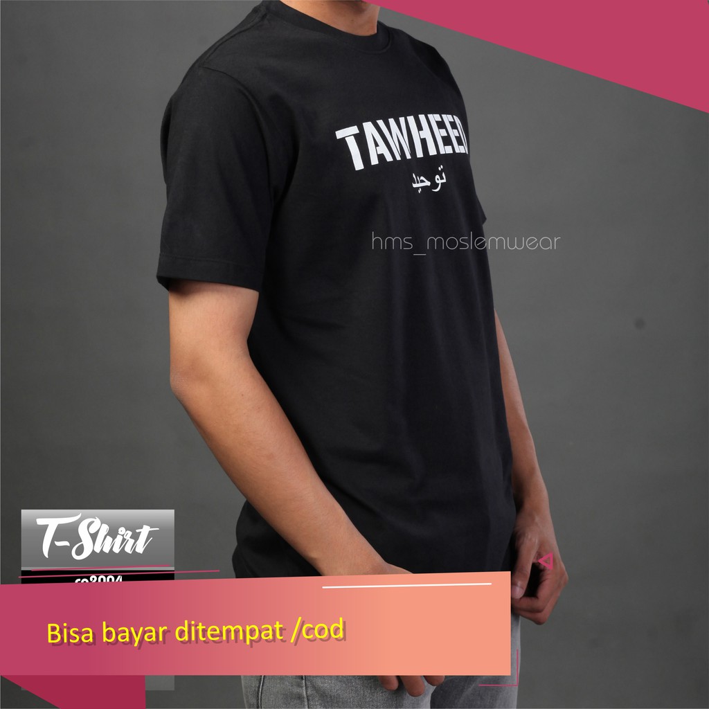 Kaos Dakwah Tauhid Pria Tangan Pendek Baju Distro Islam