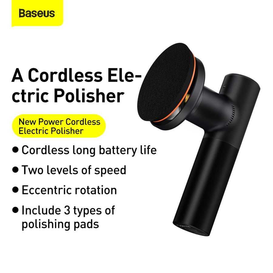 BASEUS CAR POLISHING MACHINE ELECTRIC WIRELESS POLISHER 3800rpm WAXING